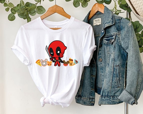 Deadpool Tshirt Disney Snacks Shirt Deadpool Marvel Comics T