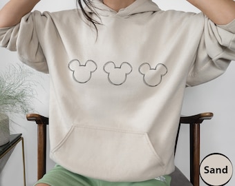 Mickey Sketch Sweatshirt, Simple Disney Sweatshirt, Mickey Ears Shirt Hoodie, Disney Family Vacation, Disneyland Hoodie, Disney Group Shirts