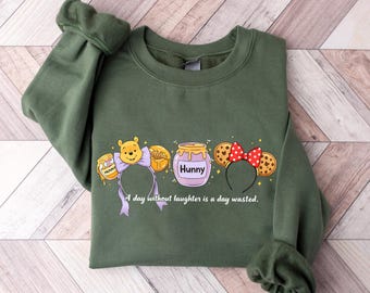 Sudadera de Winnie the Pooh y sus amigos, sudadera retro de Winnie the Pooh, sudadera clásica de oso Pooh, sudadera de cuello redondo de Pooh Co, sudadera con capucha de Disney Park