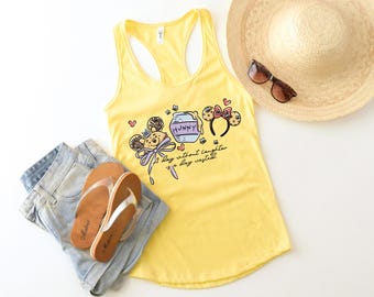 Canotta Disney Winnie The Pooh, Canotta da donna Disneyland, Canotta Disney per bambine, Canotta Disney Hunny, Canotta Magic Kingdom Pooh Bear