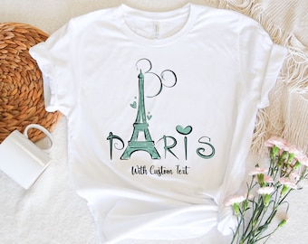 Disneyland Parijs Mickey Ears Shirt, Parijs familie-uitstapje T-shirt, familie bijpassende Parijs shirt, Disney Parijs reis Tee, Eiffeltoren familie shirt