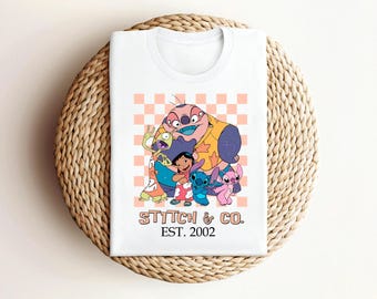 Lilo And Stitch Shirt, Ohana Stitch Shirt, Disney Ohana Shirt, Kids Disney Shirt, Disneyland Family Shirt, Stitch And Angel Shirt, Stitch Co