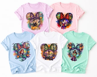 Camiseta de Halloween de Princesas Disney, Camiseta de Princesa Espeluznante, Camiseta de Halloween para Mujer, Camiseta de Halloween de Magic Kingdom, Fiesta de Halloween No Tan Aterradora