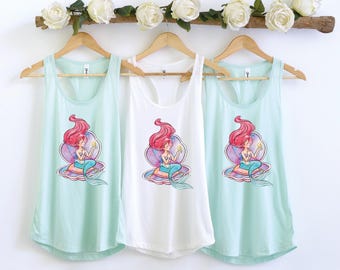 Disney Little Mermaid Ariel Tank Top, Disney Princess Tank Top, Disneyland Women's Tank Top, Disney Girls Trip Tank, Magic Kingdom Tank Top