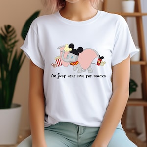 Disney Dumbo Shirt, Disney Snacks Dumbo Shirt, Cute Dumbo Flying Elephant Shirt, Dumbo Mickey Ears Shirt, Disneyland Family Matching Shirt