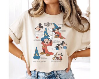 Comfort Colors Sorcerer Mickey Shirt, Walt Disney Fantasia Shirt, Fantasmic Shirt, Unisex Disney Matching Shirts, WDW Family Vacation Tee