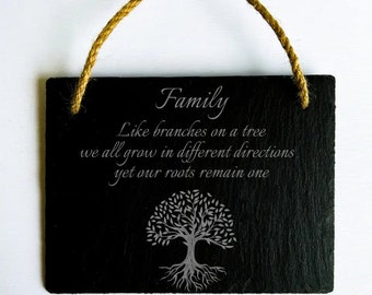 Tree of Life Slate Hanging Sign, Celtic Wall Decor, Spiritual Pagan Plaque, Anniversary Gift