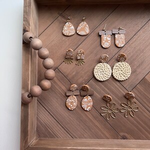 Fall Print Earrings