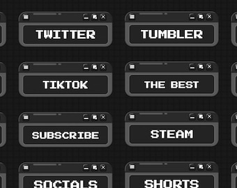 DUNKLE RETRO Lofi Computer Twitch PANELS