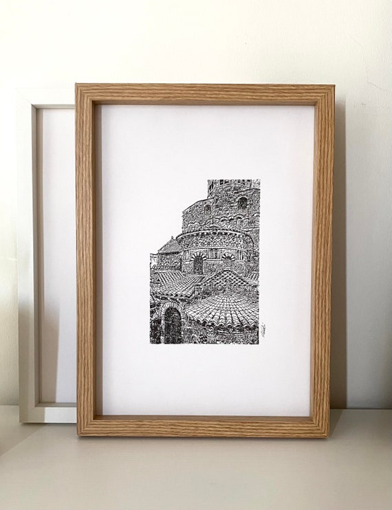 Original and Unique Pen & Ink Drawing of Architectural and | Etsy