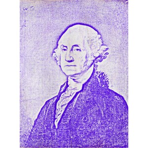 George Washington | American Art | Founding Fathers | Printable Wall Art | Digital Download | Pop Art | Purple