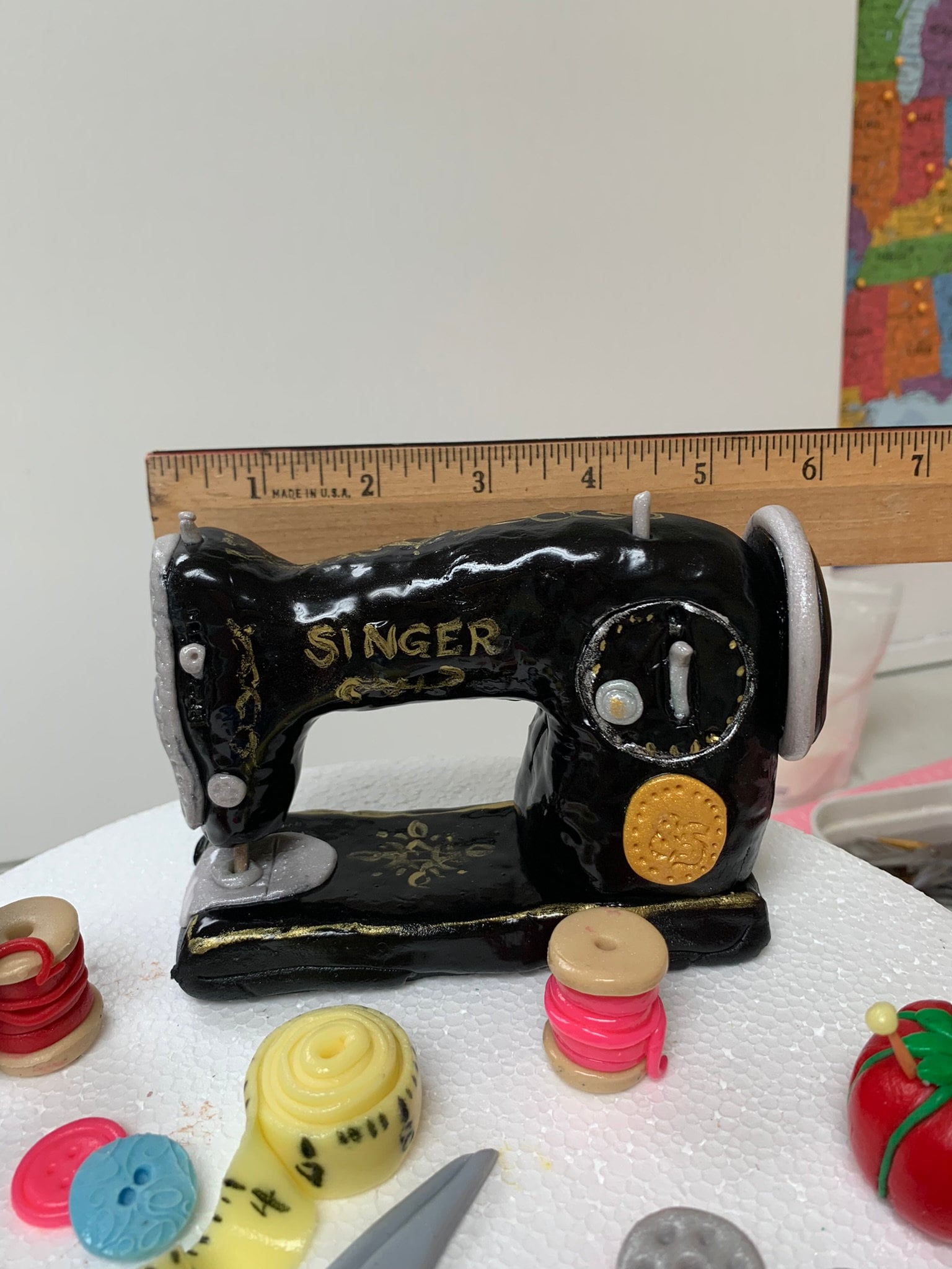 Sewing Cake Topper Sewing Machine Cake Topper Quilting Cake Etsy