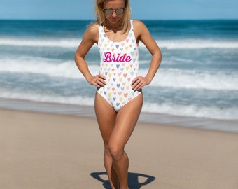 Bride Swimsuit, The Bride Swimsuit, Bridal Swimsuit, White Bridal Swimsuit, White Bridal One-Piece, One-Piece Swimsuit