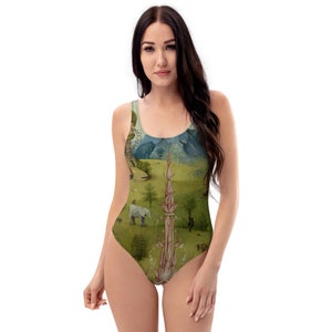 The Garden of Earthly Delights 1 by Hieronymus Bosch - One-Piece Swimsuit - Swim to Art