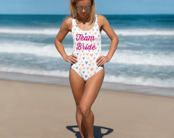 Maillot de bain Team Bride, Maillot de bain EVJF, une-pièce Team Bride, Maillots de bain EVJF, Maillot de bain une pièce Team Bride