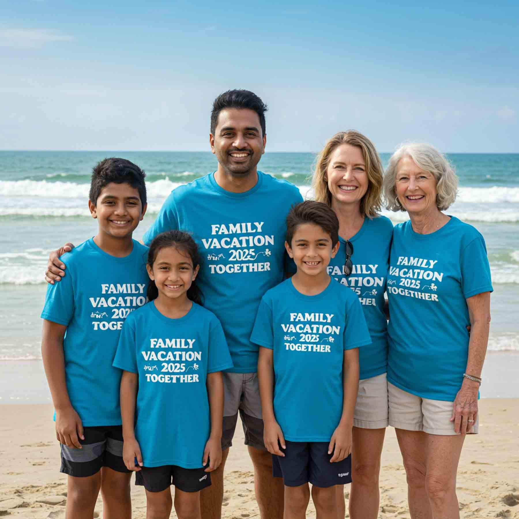 Camiseta Personalizada Playeras De Viaje Familiar Camiseta