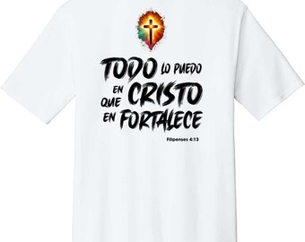 Kundenspezifisches christliches T-Shirt: Personalisiertes Kirchenlogo, Bibel-Vers-Design