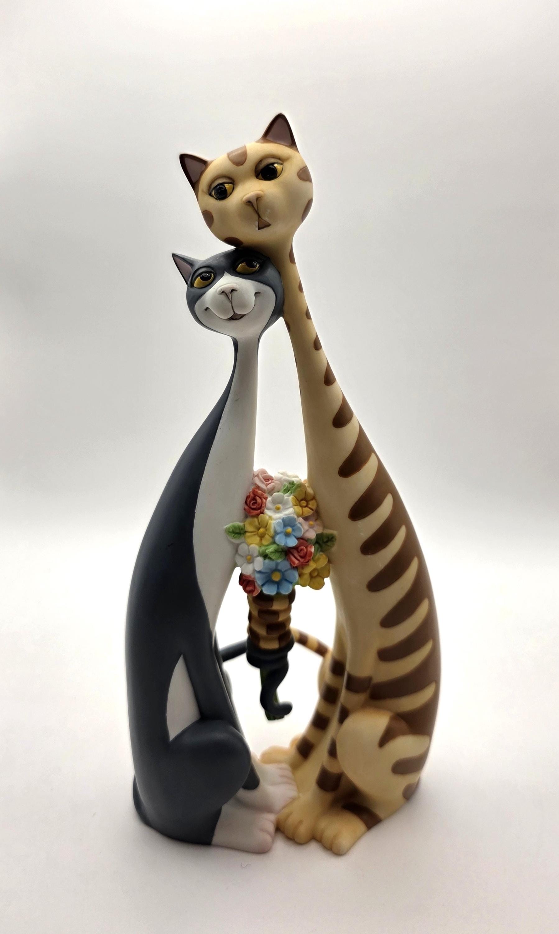 Vintage Border Fine Art Cat Figurine, Toni Goffe Finkle & Winkle