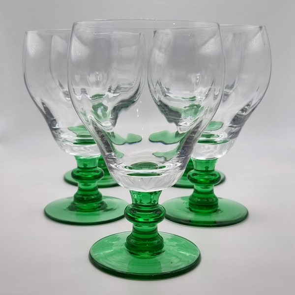 Green Wine Glasses Etsy UK