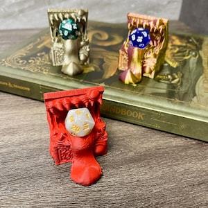 Mimic Chest D20 Dice Holder | Dice Guardian | Dice Jail | Dice Display | Dungeons and Dragons Gift | D&D RPG TTRPG | Fate&#39;s End Merchant