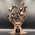 Treant Dice Rolling Tower and Display | Holds 21 Dice | Awakened Tree | TreeBeard | Dice Display | Dungeons and Dragons Gift | D&D RPG TTRPG