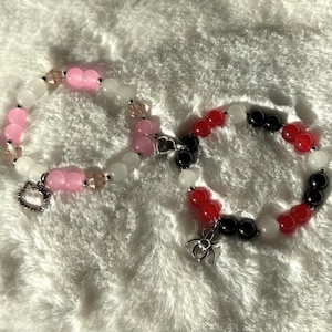 Hello Kitty Spiderman Matching Magnetic Heart Couple Bracelets