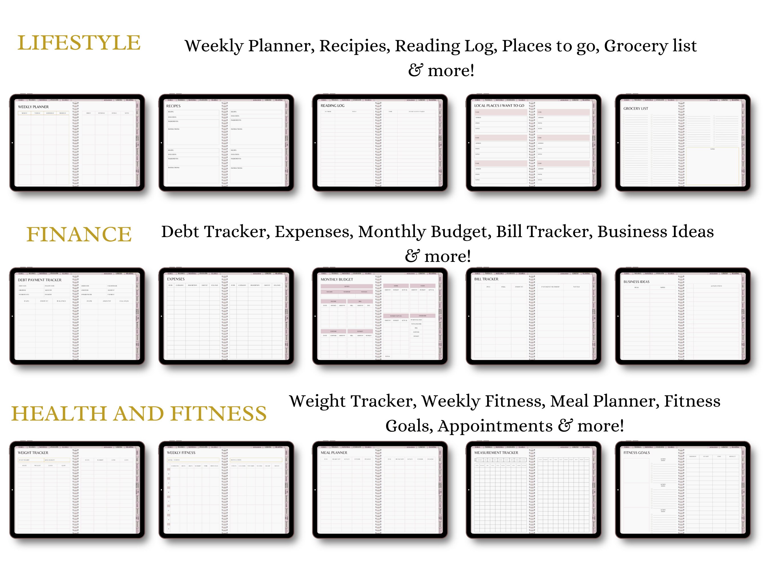The Ultimate Empowerment Digital Planner Goodnotes & Etsy