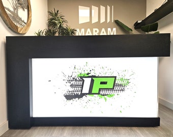 Tourmaline Reception desk + LOGO