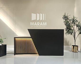 Aventurine Reception desk (Matte black color)