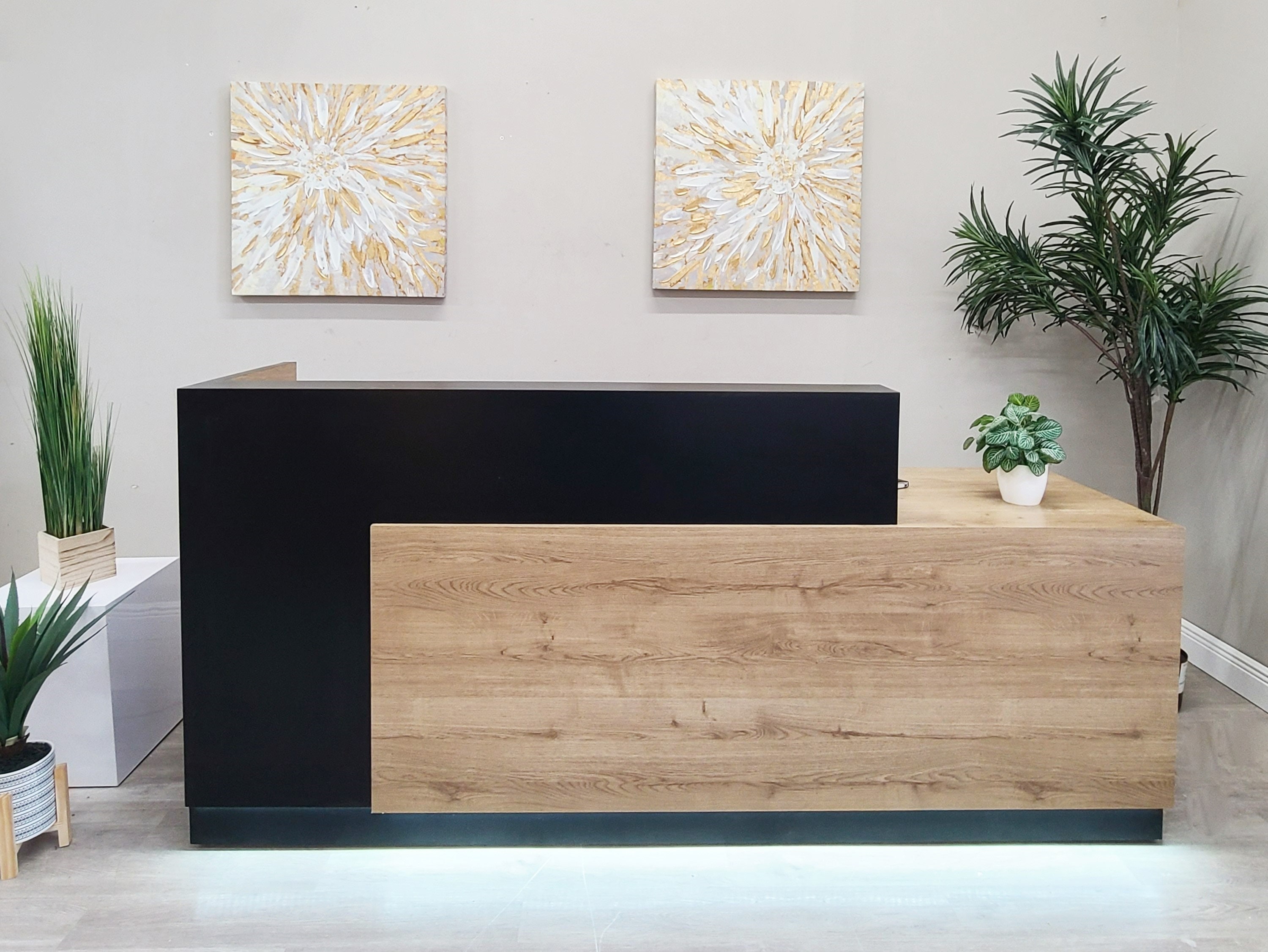 Modern Reception Desk - Etsy