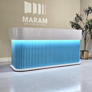 Ruby Reception desk Tambour (Panels)