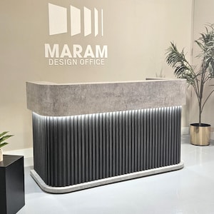 Ruby Reception desk Tambour (Panels)