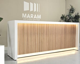 U-Shape Aquamarine Ultra Reception desk