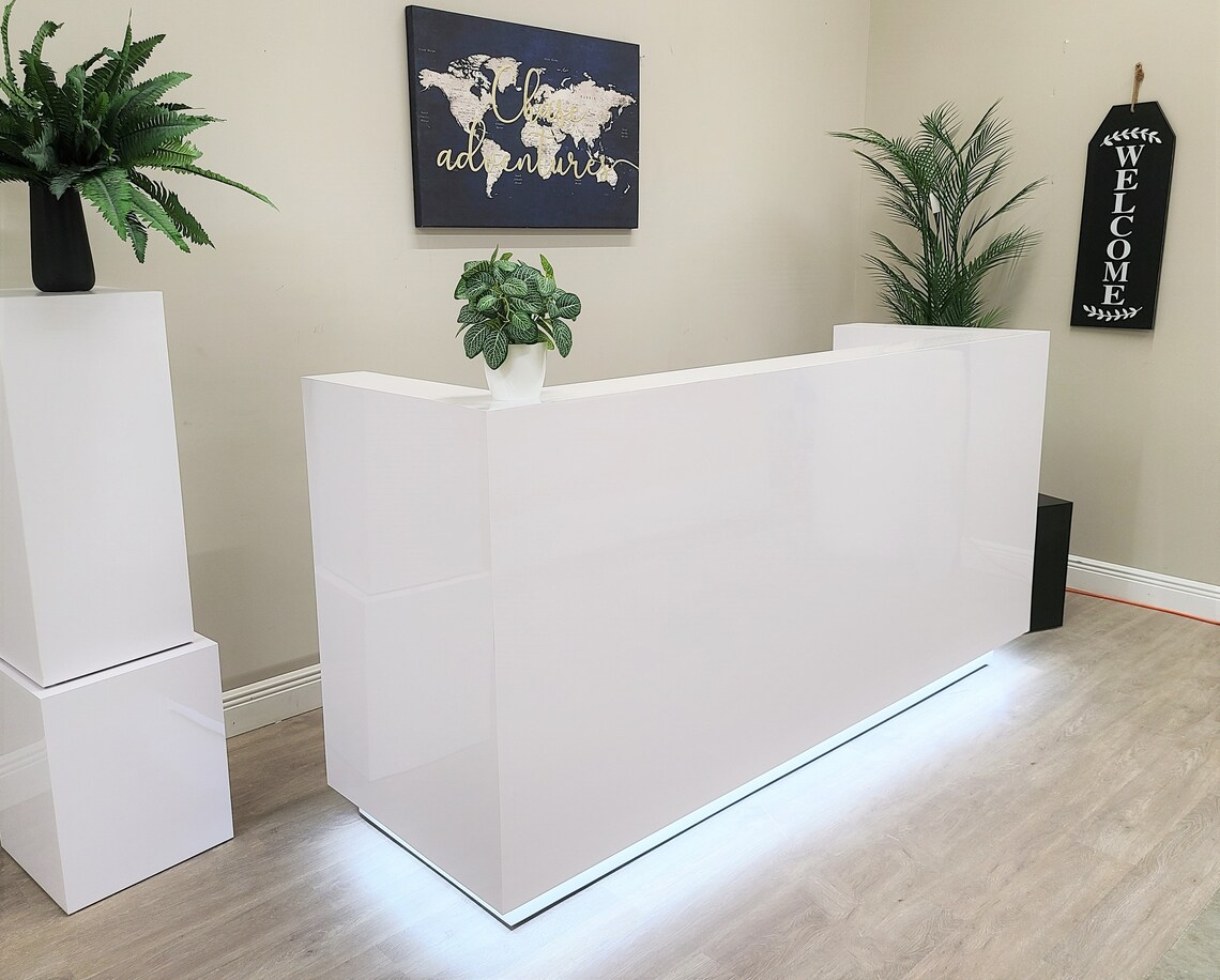 Quartz Reception Desk Etsy Canada