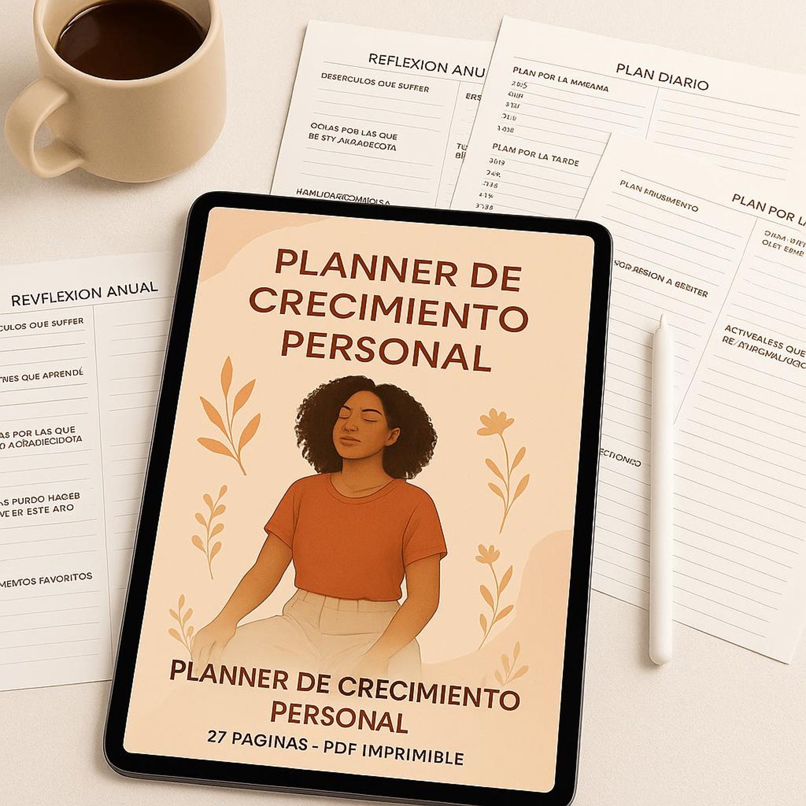 Planner De Crecimiento Personal – 27 Páginas En Formato Digital (PDF ...