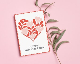 Happy Mother’s Day Card, Foldable Card, Editable Template, Printable, Instant Digital Download PDF, Letter Card Digital Design