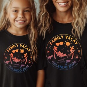 Family Vacay Orlando 2024 T-shirt, Family Vacation Shirt, Matching Florida Tee, Group Summer Vacation Gift, Orlando Shirt, Family Road Trip