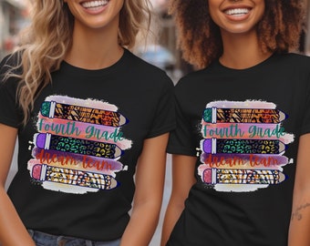 Fourth Grade Dream Team Matching Teacher Shirt, 4th Grade Team Teacher T-shirt, New Teacher Gift, Back to School Group, Grade Level School
