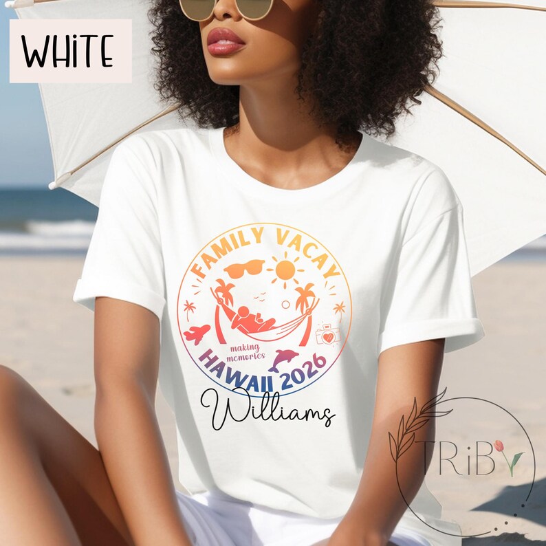 Custom Location Family Vacay 2026 T-shirt, Family Name Vacation Shirt ...
