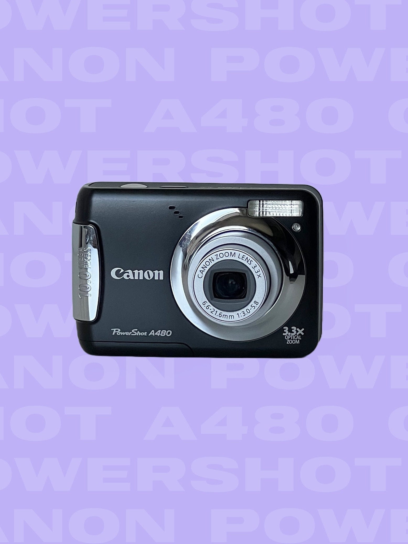 Canon PowerShot A480 10 Megapixel Compact Camera, Red 
