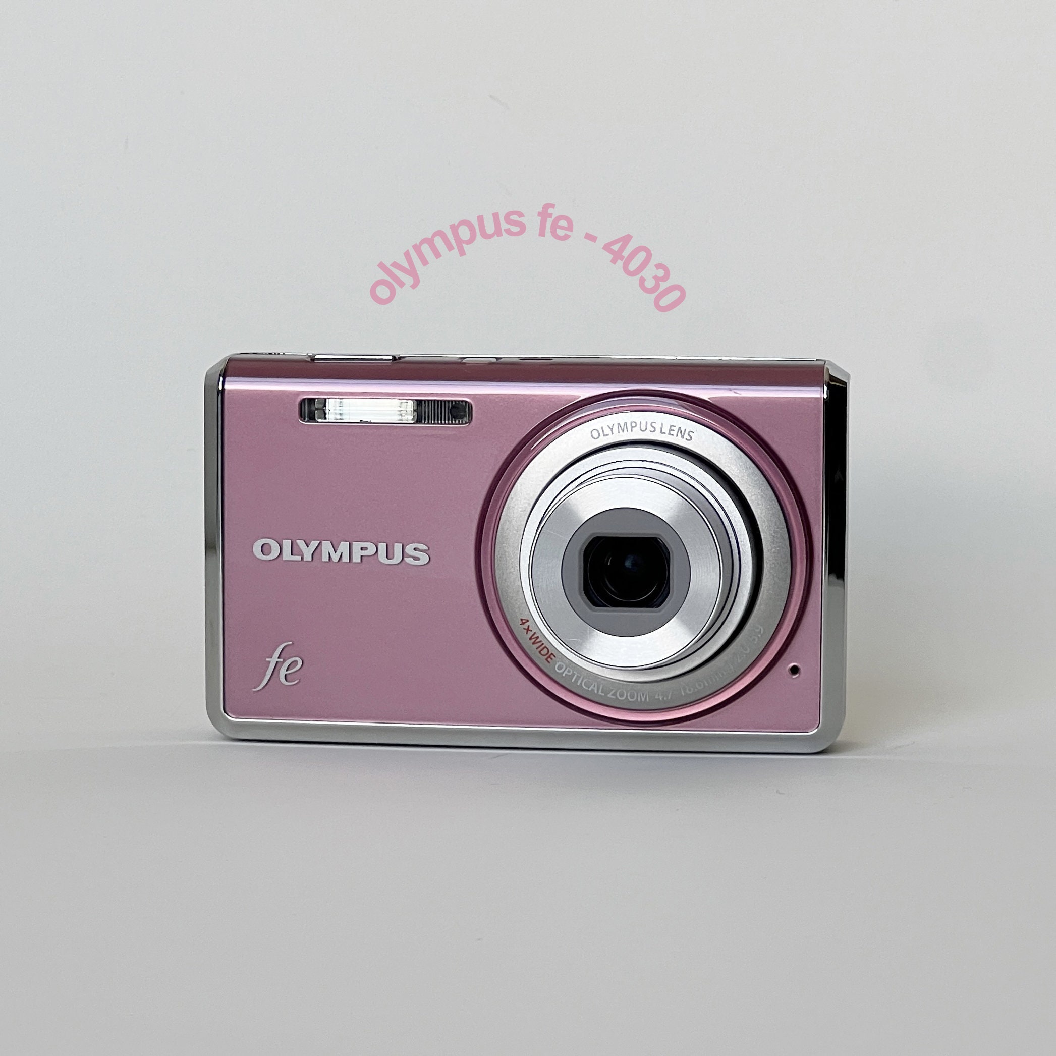 Olympus ピンク FE-4030 コンパクトデジタルカメラ 動作品 2010 - PINK - Olympus FE-4030 - Working Vintage Y2K Digital Camera