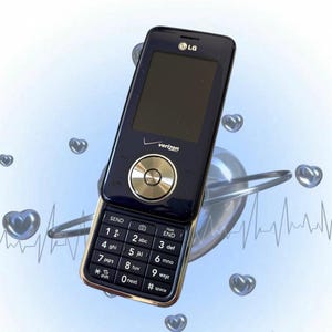 Vintage Y2K Slider Cell Phone - LG Chocolate Spin VX-8550 - Blue 2000s Cellular Device