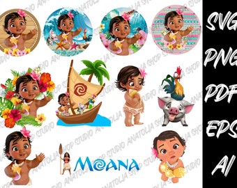 Moana Vector Etsy Israel