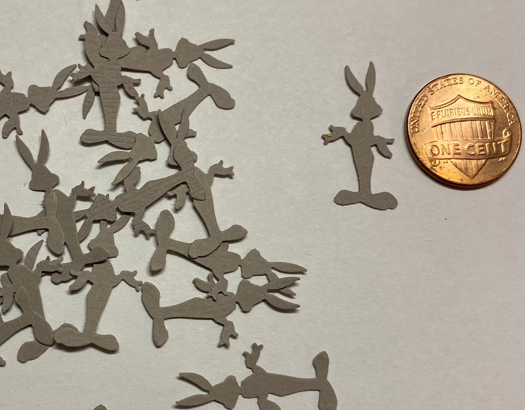 LOONEY Tunes 60 Pcs Die Cut Punches Table Scatter Cake Toppers Confetti