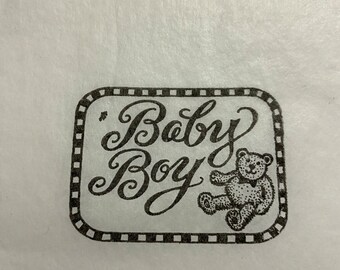 Baby Boy Tissue Paper hand stamped, Tissue Paper Packaging, BASKET packaging,Bay shower Gift Wrapping Tissue Paper 5 Sheets