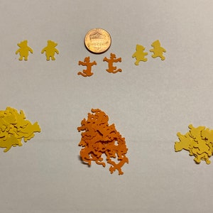 WINNIE l'Ourson et Tigrou 60 pcs Die Cut Poinçons Table Scatter Gâteau Toppers Confettis Poinçons Tigrou Winnie l'Ourson