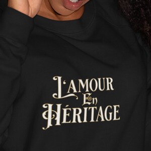 Gildan Sweatshirt® L&#39;amour en Heritage, Valentine&#39;s Day  Love Sweatshirts, Valentine&#39;s Day Gift for her, V-Day Couple Sweatshirt and Hoodie