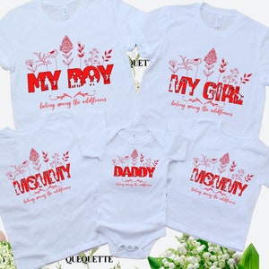 Mommy Daddy My Boy My Girl Belong Among The Wildflowers T-Shirt, Mama&#39;s Boy Daddy&#39;s Girl Tee, Gift for Couple, Gift for Dad, Gift for Mom
