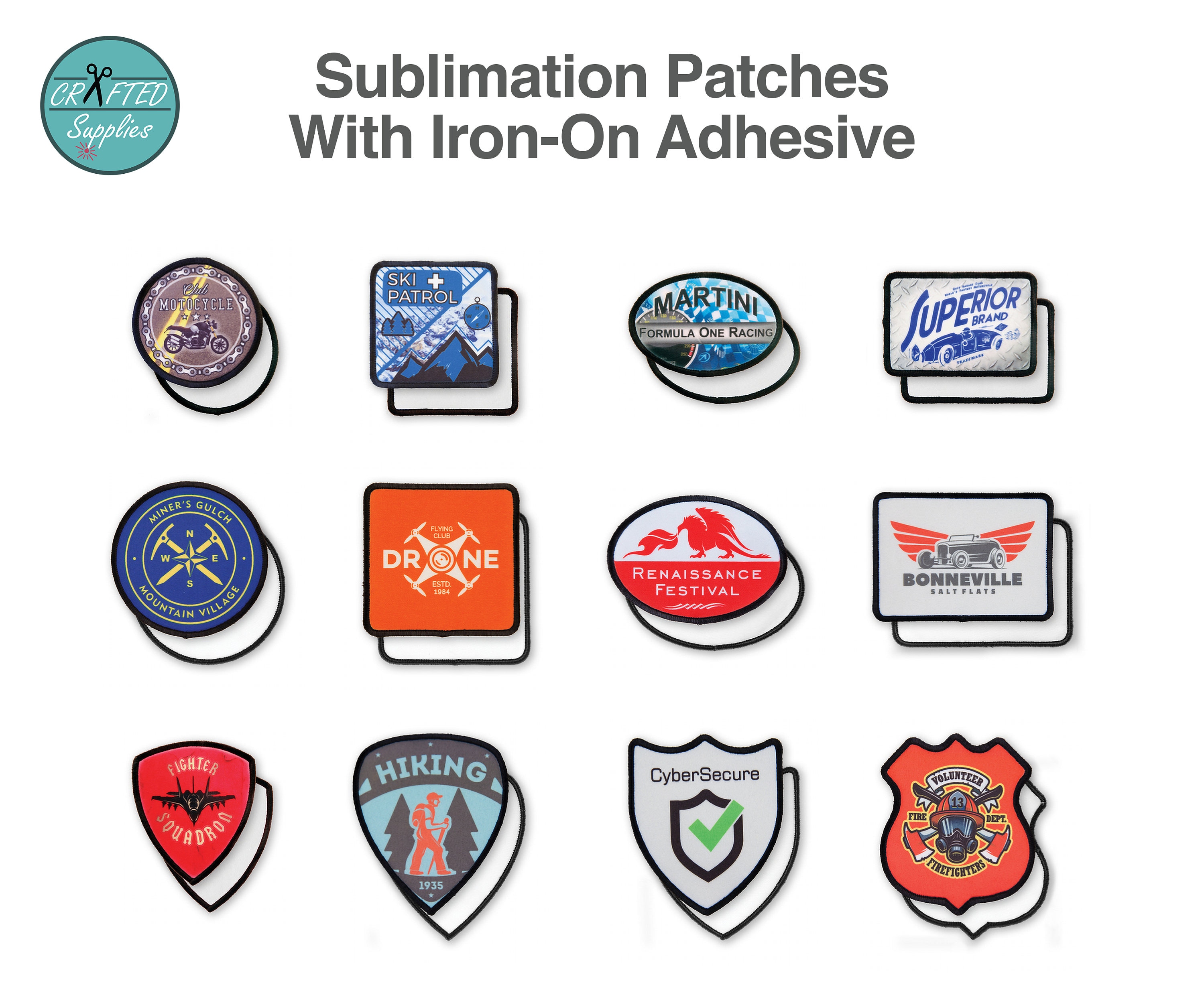 Sublimation Blank Patches 