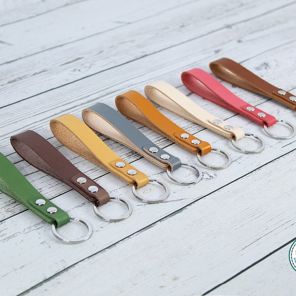 Genuine Leather Loop Keychain, Glowforge Laser Supplies